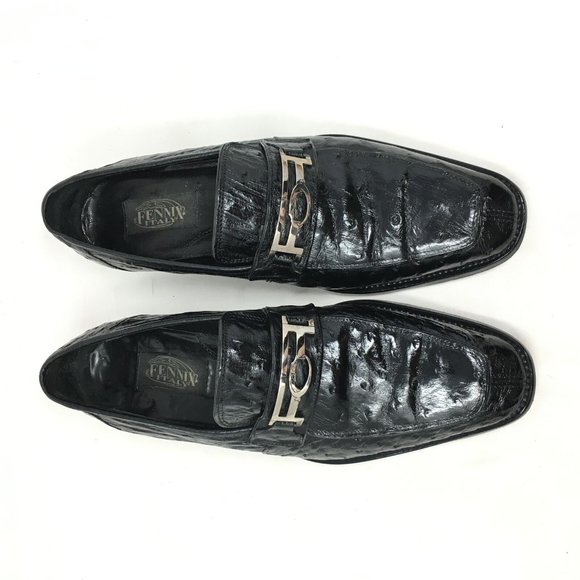 Fennix Horsebit Loafers Size 9.5 Full Ostrich main image 4